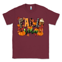 Burgundy fall vibes Classic Tee - MaliasSmallBusiness