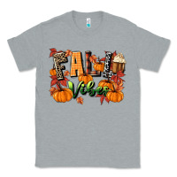 Heather Grey fall vibes Classic Tee - MaliasSmallBusiness