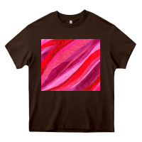 Chocolate Brown valentines day glitter and watercolor Heavy Core Tee - AdoDesignShop