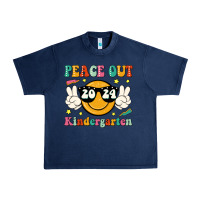 Navy peace out 2024 kindergarten Urban Heavy Tee - JahusDesignShop