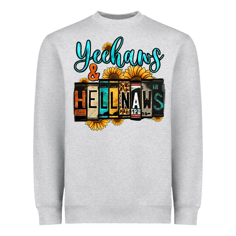 Yeehaws And Hellnaws Heavyweight Sweatshirt by Jasminsmagicworld | Teevron