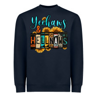 Navy yeehaws and hellnaws Heavyweight Sweatshirt - Jasminsmagicworld