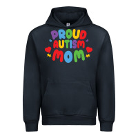 Navy LIL Autism Mom Urban Hoodie - CowhideDigitalArt