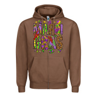 Chestnut Mardi Gras Zipper Hoodie - HowdyJamesFarm