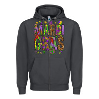 Smoke Mardi Gras Zipper Hoodie - HowdyJamesFarm