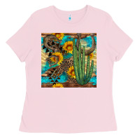 Horseshoe And Cactus Ladies Tee | Teevron