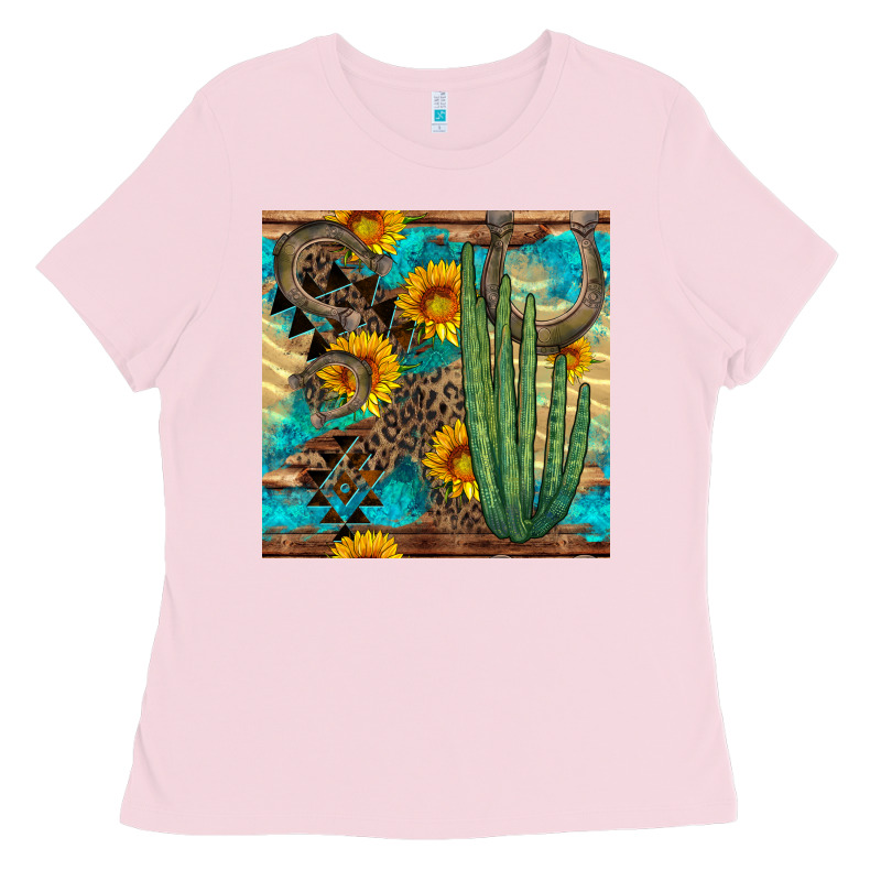 Horseshoe And Cactus Ladies Tee by BundleAndBundleShop | Teevron