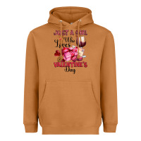 Meerkat just a girl who loves valentine's day Heavyweight Hoodie - OliviaCreatesArt