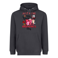 Smoke just a girl who loves valentine's day Heavyweight Hoodie - OliviaCreatesArt