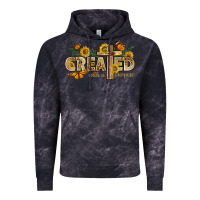 Cloud Black created with a purpose with sunflower and butterfl Vintage Hoodie - NancyCooperArtShop