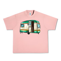 Salmon caravan Urban Heavy Tee - MaliasSmallBusiness