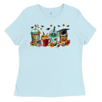Baby Blue senior 2023 graduation coffee Ladies Tee - Jasminsmagicworld