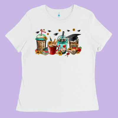 Senior 2023 Graduation Coffee Ladies Tee Designed By Jasminsmagicworld
