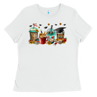 White senior 2023 graduation coffee Ladies Tee - Jasminsmagicworld
