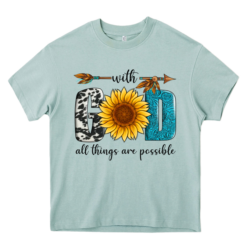 With God All Things Are Possible Heavy Core Tee by Artiststas | Teevron