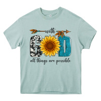Arona with god all things are possible Heavy Core Tee - Artiststas