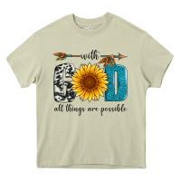 Mossy with god all things are possible Heavy Core Tee - Artiststas