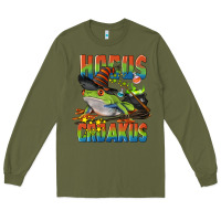 Army Green Hocus Croakus Halloween Frog Long Sleeve Tee - LillyAllenDesigns