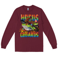 Burgundy Hocus Croakus Halloween Frog Long Sleeve Tee - LillyAllenDesigns