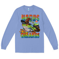 Colony Blue Hocus Croakus Halloween Frog Long Sleeve Tee - LillyAllenDesigns