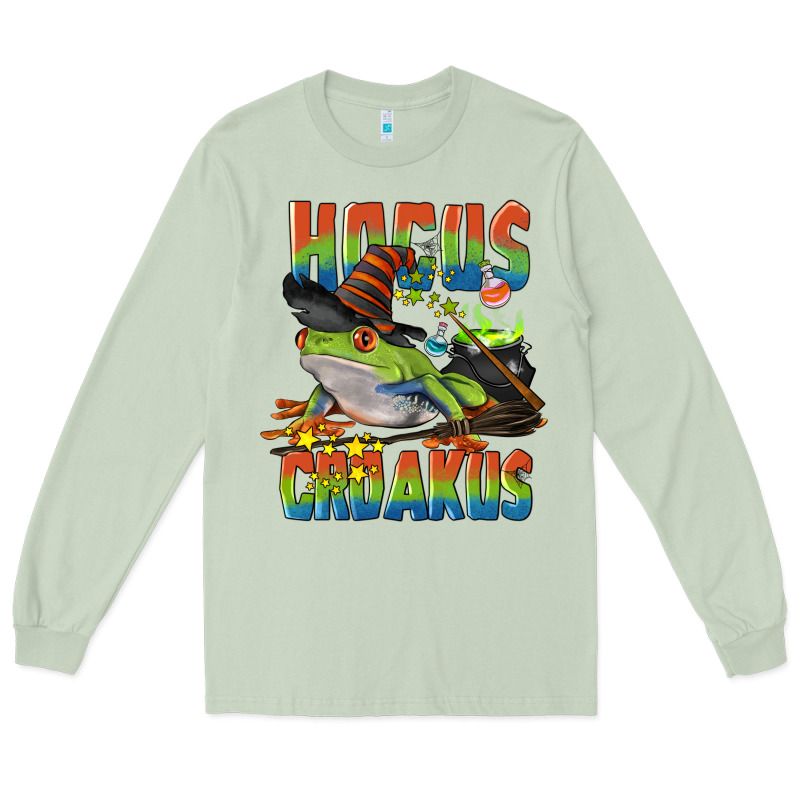 Hocus Croakus Halloween Frog Long Sleeve Tee by LillyAllenDesigns | Teevron