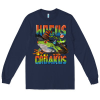 Navy Hocus Croakus Halloween Frog Long Sleeve Tee - LillyAllenDesigns