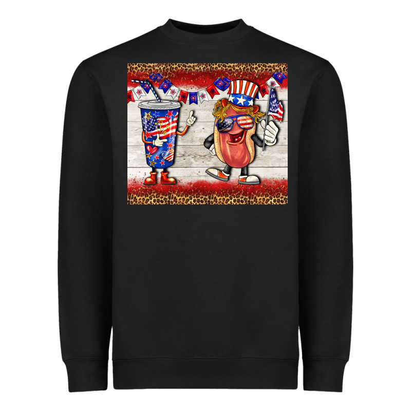 Usa Hot Dog Coca Tumbler Heavyweight Sweatshirt by BarkalooDesign | Teevron