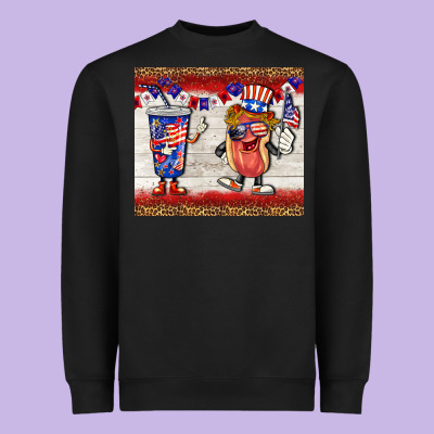 Usa Hot Dog Coca Tumbler Heavyweight Sweatshirt Designed By Barkaloodesign