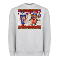 Heather Grey usa hot dog coca tumbler Heavyweight Sweatshirt - BarkalooDesign