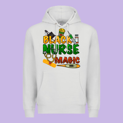 Black Nurse Magic Premium Hoodie Designed By Howdyjamesfarm