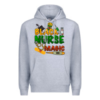 Heather Grey Black Nurse magic Premium Hoodie - HowdyJamesFarm