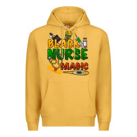 Mustard Black Nurse magic Premium Hoodie - HowdyJamesFarm