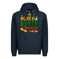 Navy Black Nurse magic Premium Hoodie - HowdyJamesFarm