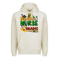 Oatmeal Heather Black Nurse magic Premium Hoodie - HowdyJamesFarm