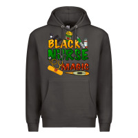 Smoke Black Nurse magic Premium Hoodie - HowdyJamesFarm