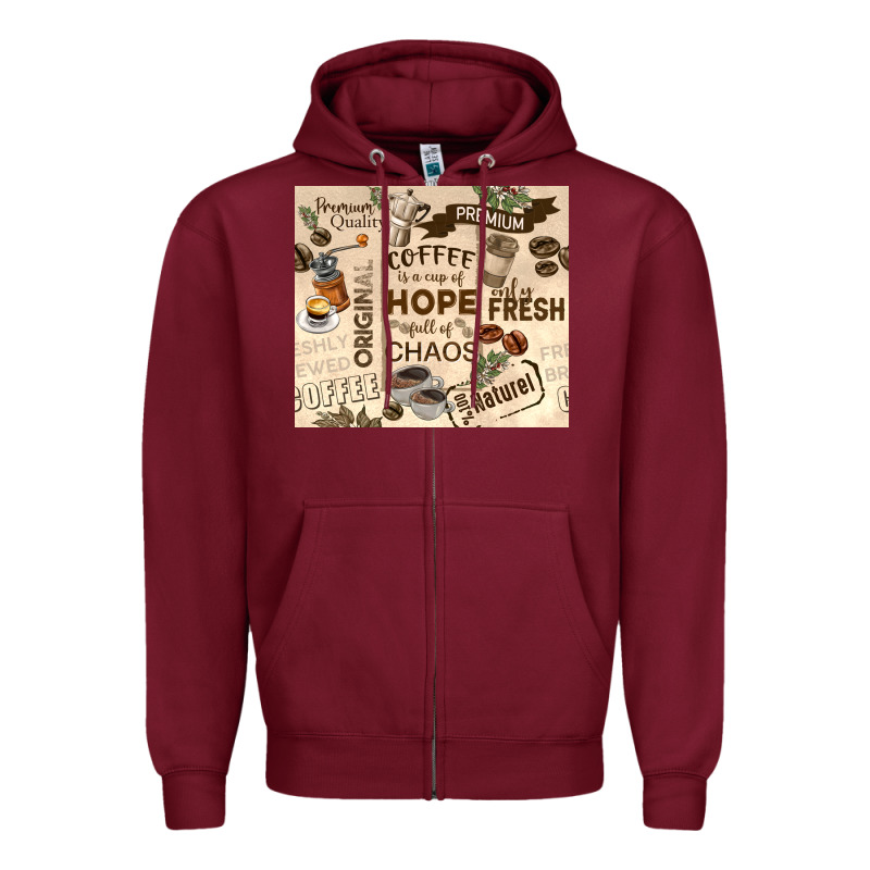 Coffee Is A Cup Of Hope Zipper Hoodie by TumblerDesignByShophia | Teevron