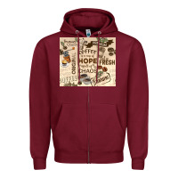 Burgundy coffee is a cup of hope Zipper Hoodie - TumblerDesignByShophia
