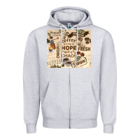 Heather Grey coffee is a cup of hope Zipper Hoodie - TumblerDesignByShophia