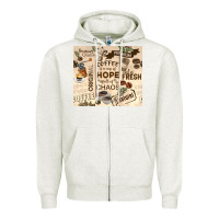Oatmeal Heather coffee is a cup of hope Zipper Hoodie - TumblerDesignByShophia