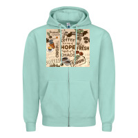 Seafoam coffee is a cup of hope Zipper Hoodie - TumblerDesignByShophia