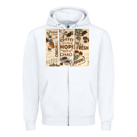 White coffee is a cup of hope Zipper Hoodie - TumblerDesignByShophia