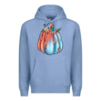 Colony Blue flowers pumpkin Premium Hoodie - JahusDesignShop
