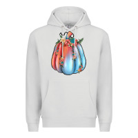 Dove Grey flowers pumpkin Premium Hoodie - JahusDesignShop