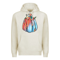 Oatmeal Heather flowers pumpkin Premium Hoodie - JahusDesignShop