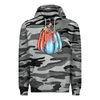 Slate Camo flowers pumpkin Premium Hoodie - JahusDesignShop
