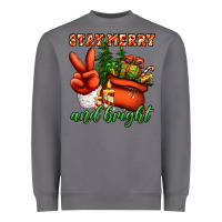 Storm stay merry and bright peace hand Heavyweight Sweatshirt - Jasminsmagicworld