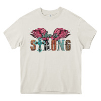 Cream she is strong Heavy Core Tee - Artiststas