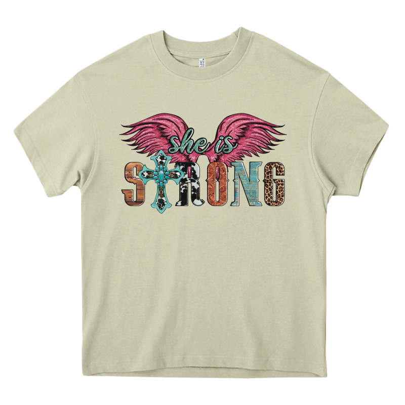 She Is Strong Heavy Core Tee by Artiststas | Teevron