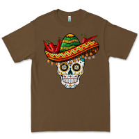 Cacao cinco de mayo sombrero skull Premium Tee - BarkalooDesign