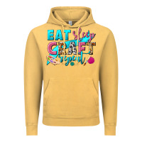 Vintage Mustard eat sleep craft repeat Vintage Hoodie - NancyCooperArtShop